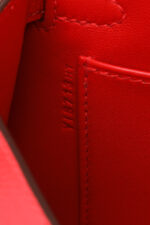 Hermès Mini Kelly Casaque Epsom Blue Indigo / Black Verso Rouge