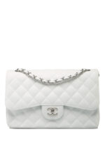 chanel white mini flap bag