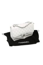 Chanel Quilted Classic Jumbo Double Flap Bag in White Caviar with  Silver-Tone Metal Hardware - Bags - Kabinet Privé