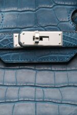 Hermès Bleu De Malte Matte Mississippiensis Alligator Birkin 35cm