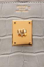 Hermès Birkin 25 Matte Gris Perle Alligator Gold Hardware - 2019, D – ZAK  BAGS ©️